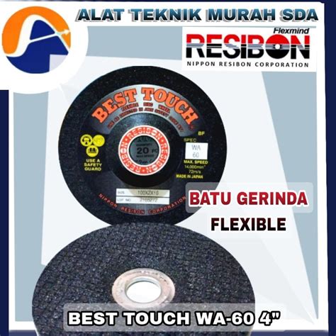 Jual Batu Gerinda Flexible WA 60 Best Touch 4 Poles Stainless Resibon