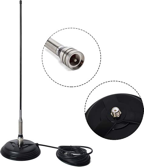 Trunk Roof Antenna Base With 5M 16 4ft UAYESOK SO239 Magnetic Mount