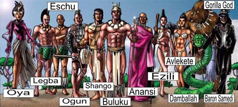 African Mythical Gods And Goddesses AFRICAN GODS African Mythology