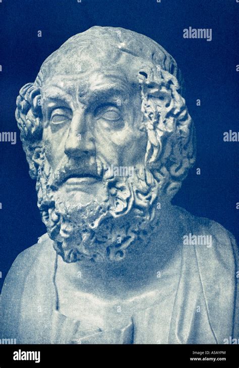 The Greek Epic Poet Homer Stock Photo Alamy