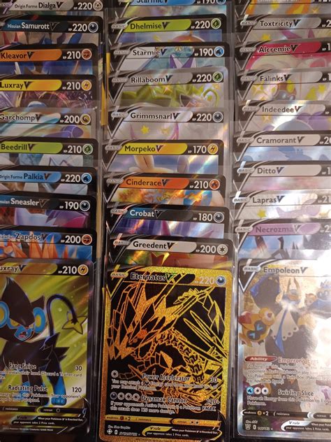 X Genuine Pokemon Cards Bundle Ultra Rare V Card Included Rare