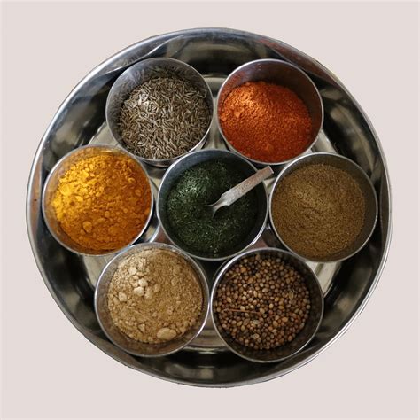 Masala Dabba Spice Tin – Traditional Indian Spice Container