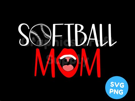 Softball Mom Svg Softball Svg Softball Mom Softball Mom Etsy