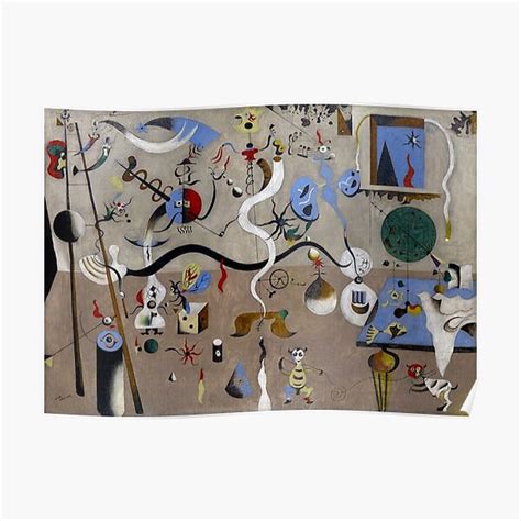 "Harlequin's Carnival, 1924-25, by Joan Miro" Poster for Sale by AlexGillard | Redbubble