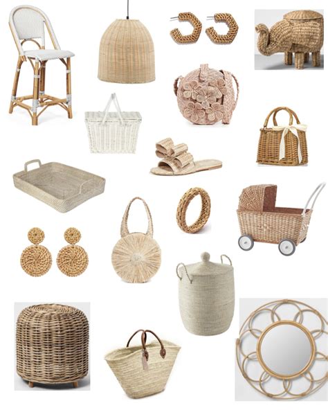 Wicker Rattan And Straw Obsessed The Broke Brooke