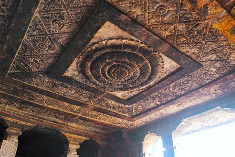 Carved Ceiling Of The Sun Temple Built In 1026 27 AD Modhera