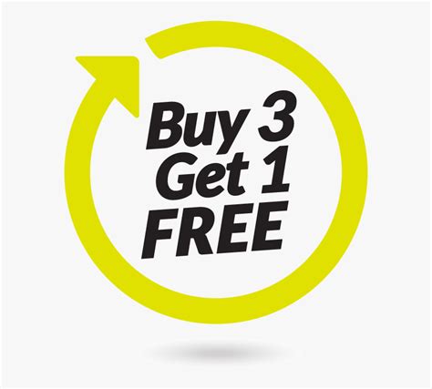 Buy 3 Get 1 Free Png Transparent Png Transparent Png Image Pngitem