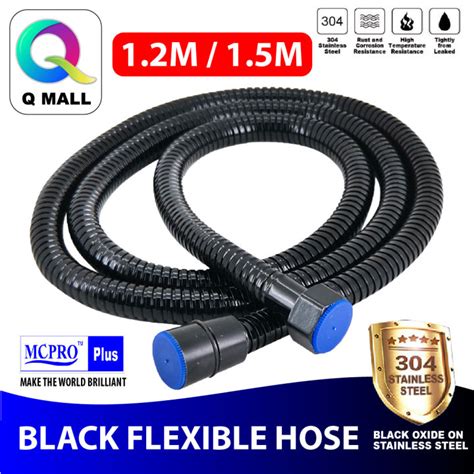 Mcpro Plus Stainless Steel Sus Premium Black Flexible Hose Bidet