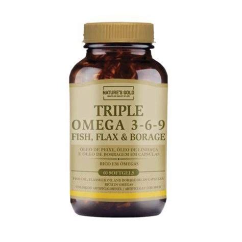 Triple Omega 3 6 9 60 Softgels Natures Gold Br