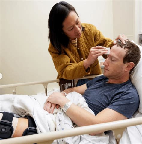 Mark Zuckerberg Undergoes Knee Surgery Photos