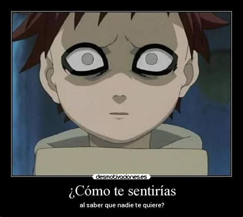 Carteles Sabaku Gaara Del Desierto Naruto Anime Como Sentirias Amor