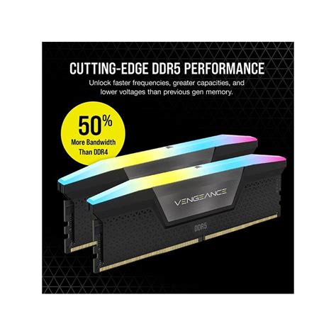 Corsair VENGEANCE RGB 32GB 2x16GB DDR5 DRAM 6400MT S C32 Memory Kit