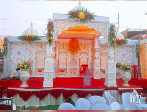 Golden Fiber Wedding Stage For Indoor At Rs Piece In Saharanpur