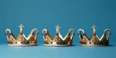 Premium AI Image | Three crowns as a symbol of the celebration of the Day of the Three Kings ...