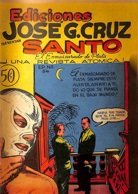 SANTO EL ENMASCARADO DE PLATA 1952 JGC 54 Ficha de número en