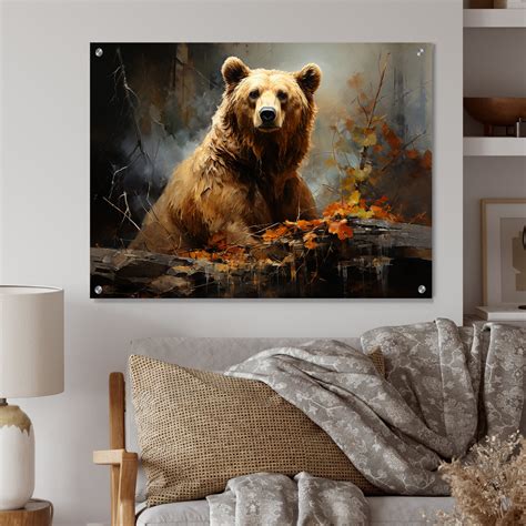 Millwood Pines Bear Bears Boundary II Bear Acrylic Wall Art For