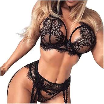 Hongyongw Costumi Interi Da Bagnolingerie Trasparente Reggiseno Sexy In