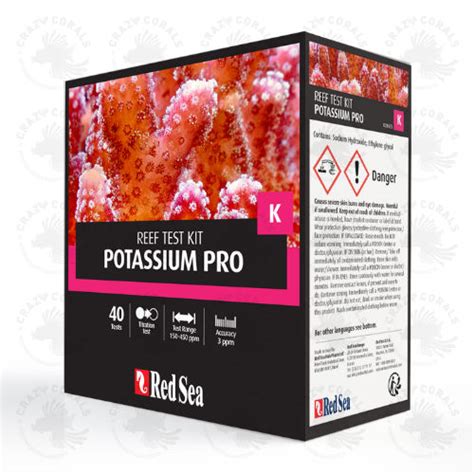 Crazy Corals Ch Red Sea Potassium Pro Reef Test Kit