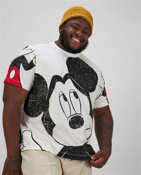 Riachuelo Camiseta Plus Size Masculina Mickey Mouse Branca Disney