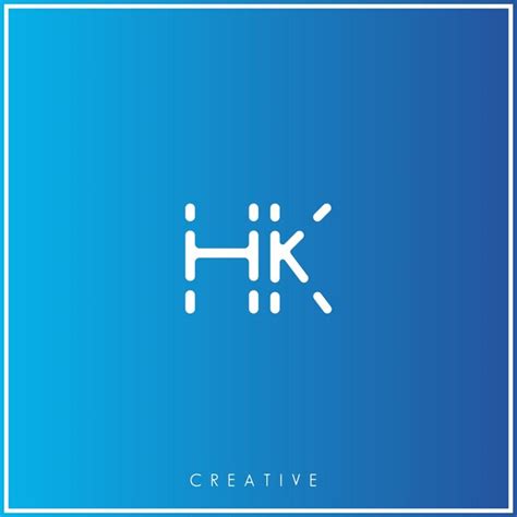 HK Creative último design de logotipo Premium Vector Creative Logo