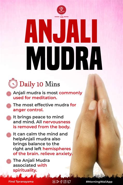 Anjali Mudra Namaste Mudra Simple Greeting Or Divine Salute Mudras