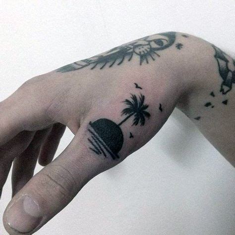 40 Small Beach Tattoos For Men Seashore Design Ideas Small Beach