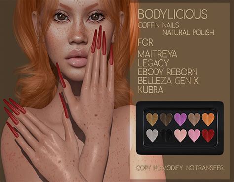 Second Life Marketplace [b] Coffin Nails Natural Polish