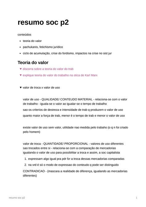 Solution Karl Marx Teoria Do Valor Pachukanis Sujeito De Direito Ciclo