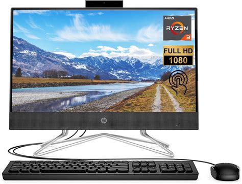 Amazon.com: HP All-in-One Desktop, 22" FHD Touchscreen, AMD Ryzen 3 ...