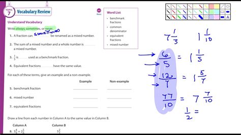 Envision Math Th Grade Chapter Review Youtube