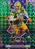 Aaron Rodgers 2022 Mosaic 252 National Pride Green PSA 10 Price