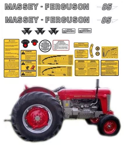 Kit Adesivos Trator Massey Ferguson Ca Mq Parcelamento Sem Juros