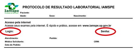 Exames de laboratório IAMSPE