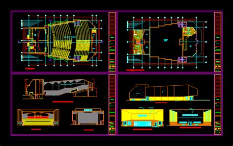 Auditorium Dwg Detail For Autocad Designs Cad