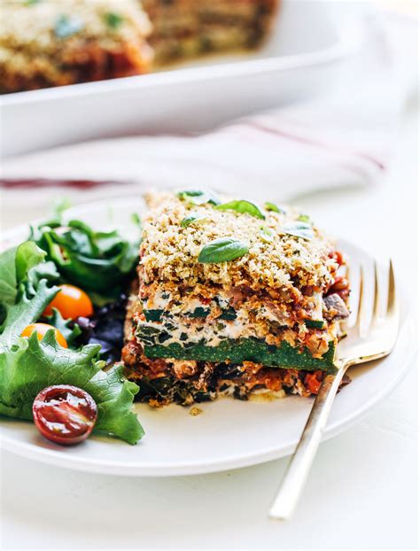 Vegetarian Lasagna Zucchini Spinach