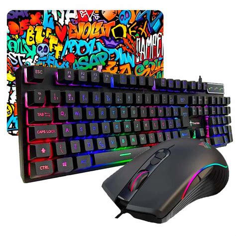 Kit Combo Gamer Teclado SemiMecânico KaBuM