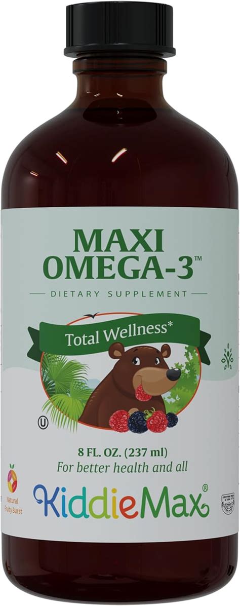 Amazon.com: Maxi Omega-3 for Kids - Omega 3 Fish Oil Liquid for Kids with DHA and EPA Fatty ...