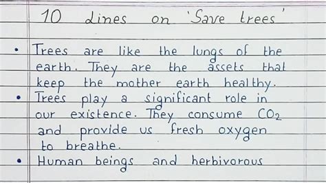 Write Lines On Save Trees English Handwriting Youtube