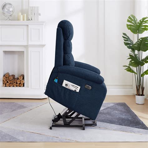 Power Lift Recliner Chair with Massage, Blue – My Lift Chair