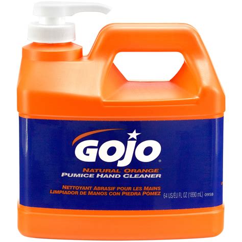 GOJO 0958 04 1 2 Gallon Natural Orange Pumice Hand Cleaner 4 Case