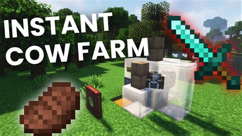 Easiest Cow Farm Tutorial Minecraft Java 121 Youtube