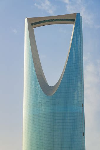 Gedung Pencakar Langit Kingdom Centre Di Riyadh Arab Saudi Foto Stok