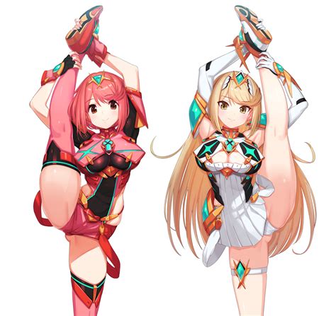 Pyra And Mythra Xenoblade Chronicles And 1 More Drawn By Green322