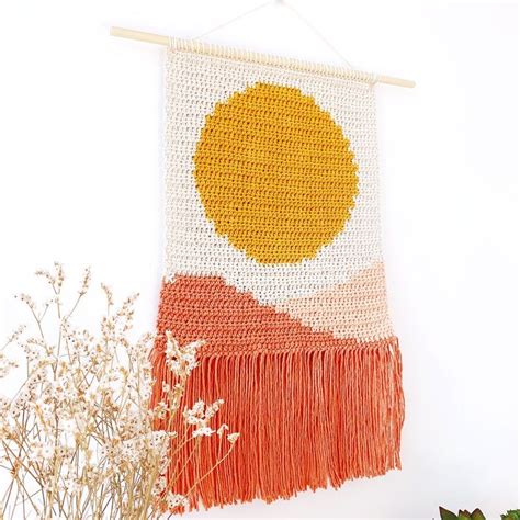 Diy Crochet Wall Hanging Crochet Wall Art Weaving Wall Hanging Tapestry Crochet Patterns