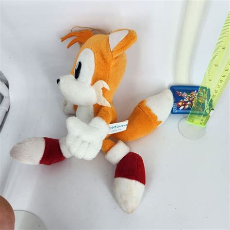 Sonic The Fighters Plush Sega Tails Very Rare Tagged Old Toy Japan