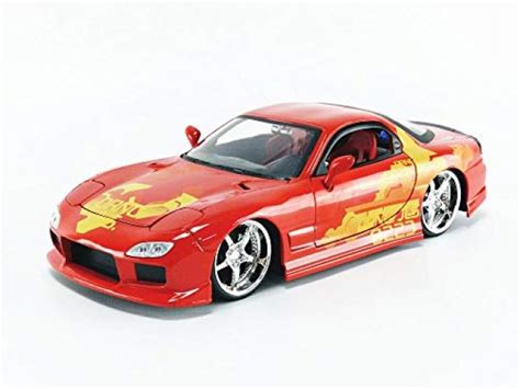 Jada Mazda Rx 7 Orange Julius Fast And Furious 124 Scale Diecast Car Model 30747 Imported