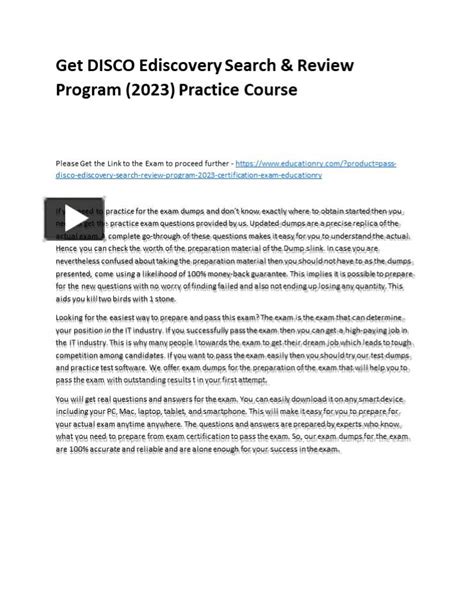 PPT Get DISCO Ediscovery Search Review Program 2023 Practice