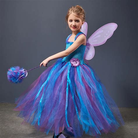 Blue And Purple Fairy Costume