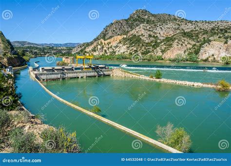 Dam on the Ebro River in Spain Stock Photo - Image of ebro, spain: 64532048