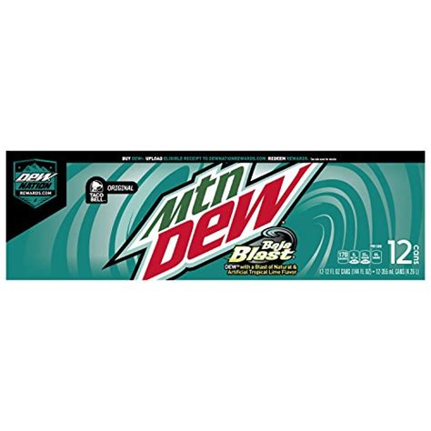 Mountain Dew Baja Blast Cans, 12 oz Cans, 12 Count | Pricepulse